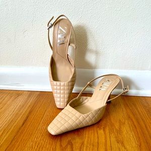 Zara Quilted Mule NWOT